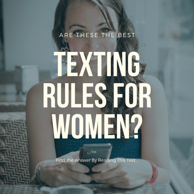 texting rules for women