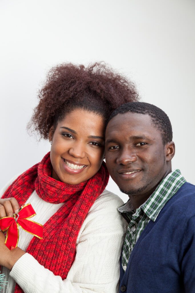 black husband and wife
