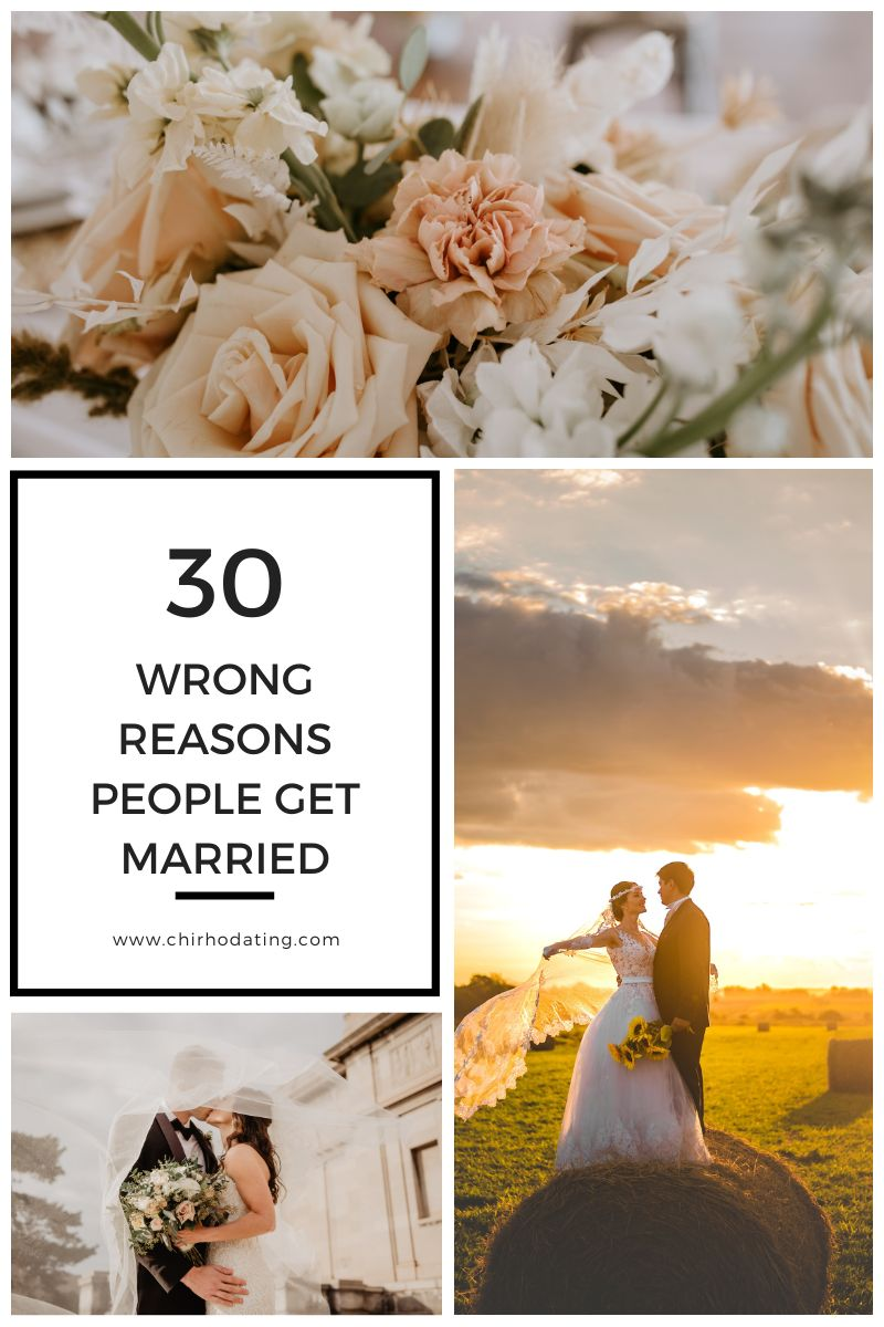 wrong reasons people get married,