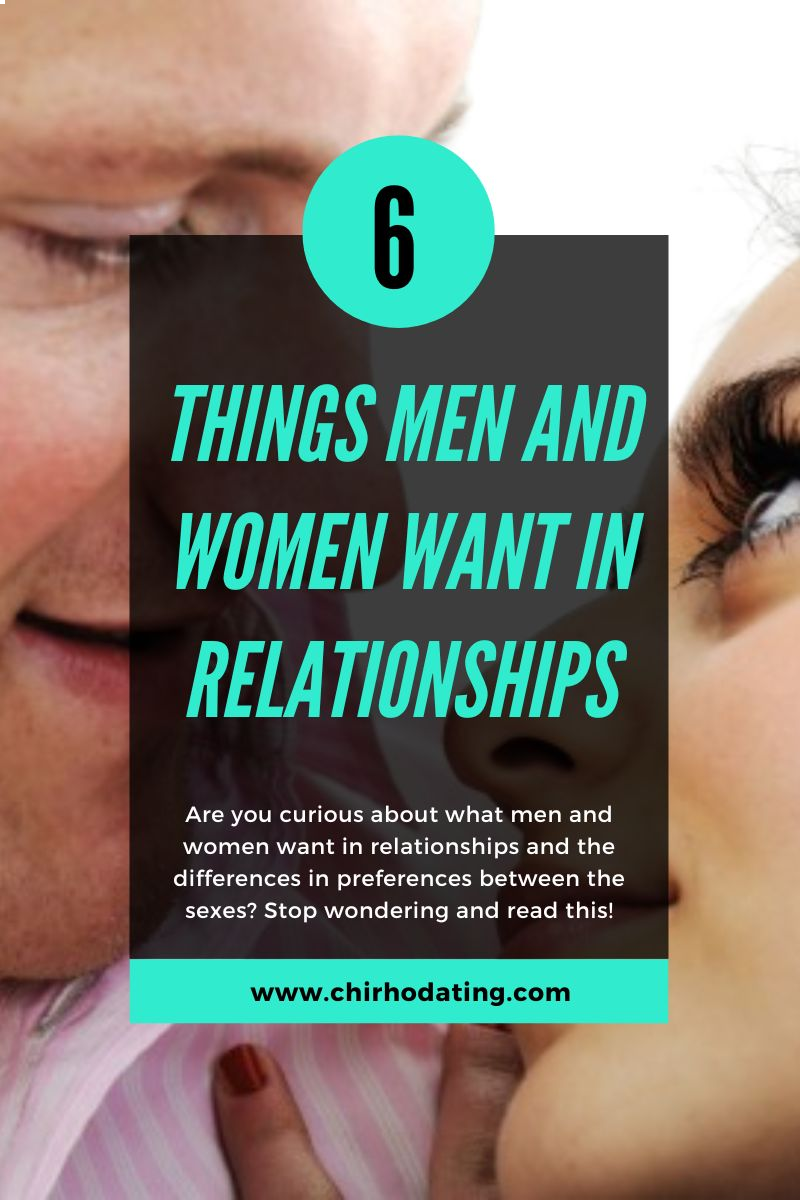 what men and women want in relationships,