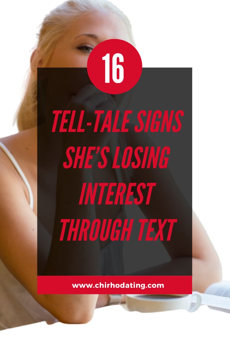 signs she is losing interest through text,