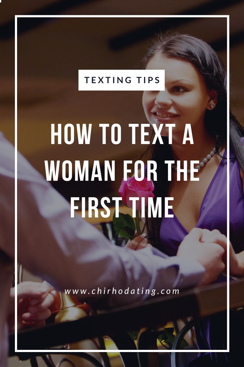 how to text a woman for the first time,