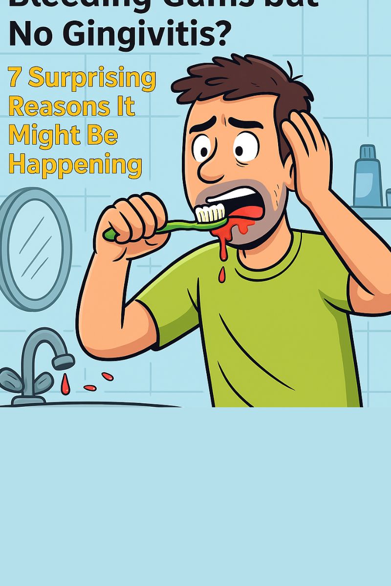 bleeding gums but no gingivitis,