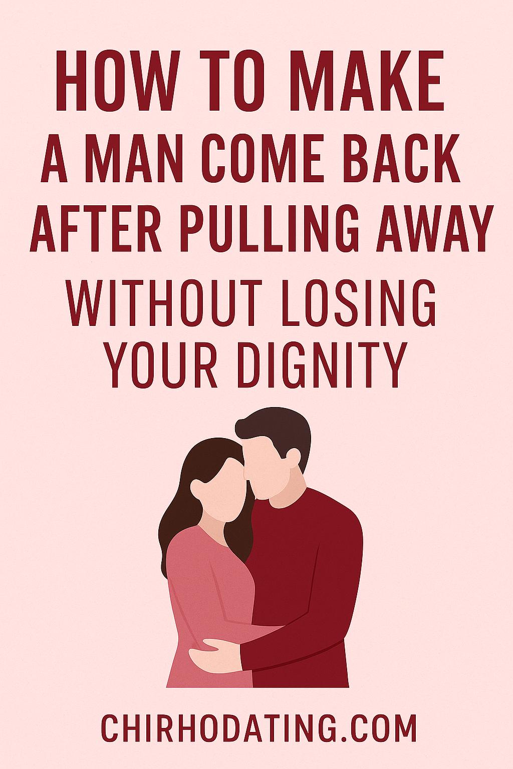 how to make a man come back after pulling away,