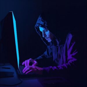 cyber criminal hacking a person's personal account,