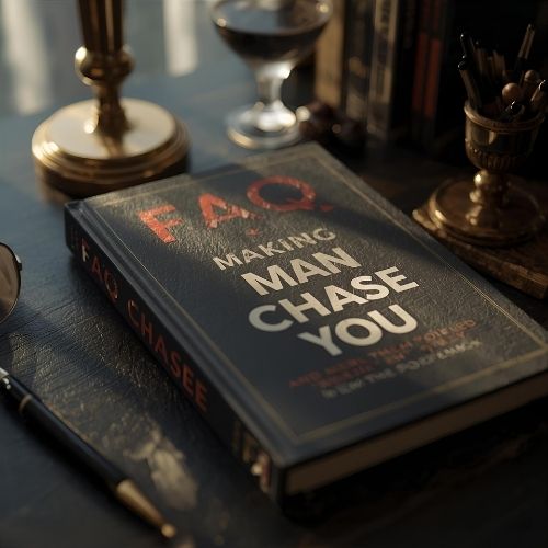 image showing a book with the title "making a man chase you"