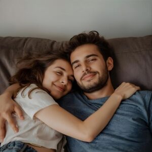 Support during stress—touch first, talk second.