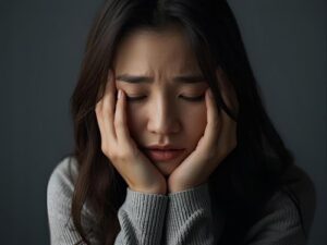 Sad woman feeling betrayed by emotional cheating in relationship, Couple facing emotional distance and loss of trust in marriage