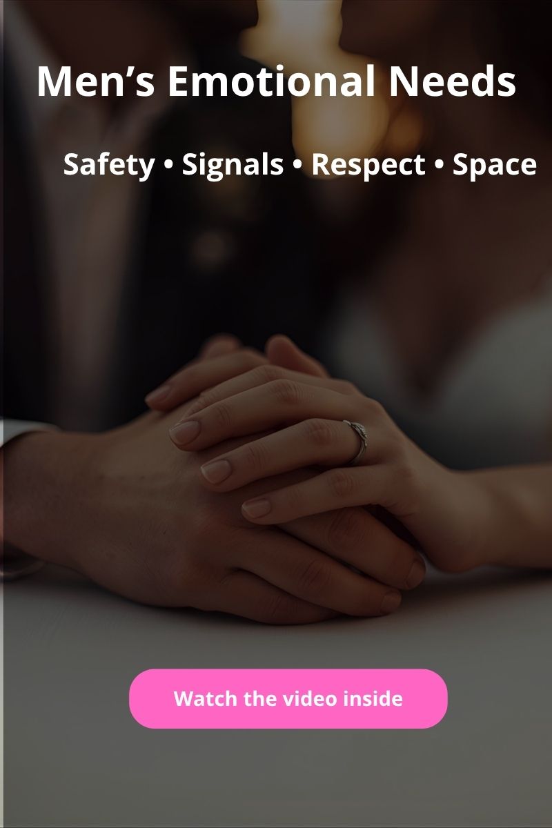 Guide to men’s emotional needs—safety, signals, respect, and space