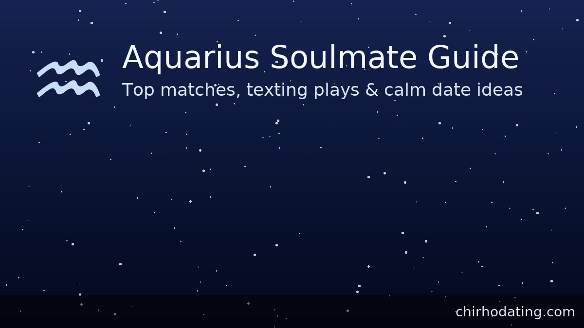 Aquarius soulmate guide with top matches and dating tips.