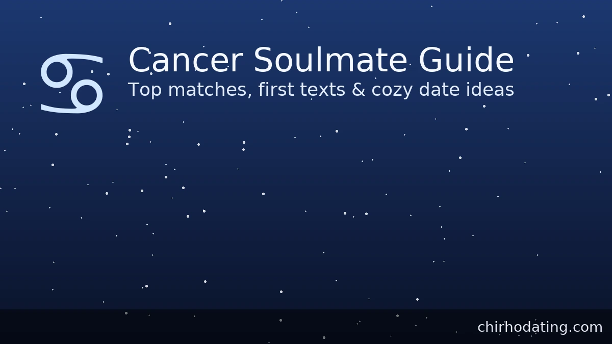 soulmate guide with top matches, first texts, and cozy date ideas.