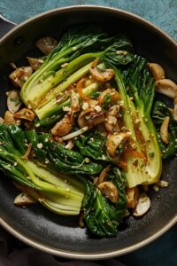 image of garlic bok choy stir-fry