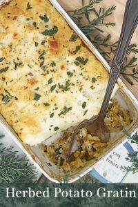 image of herbed potato gratin,