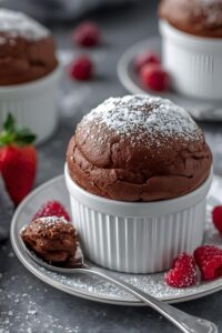 image of hot chocolate souffle,