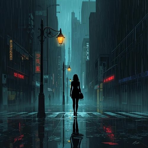 Confidence and calm after emotional growth, symbolizing strength in silence