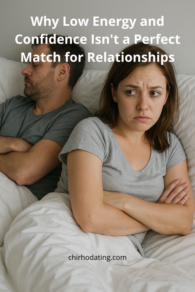 couple lying in bed feeling disconnected, symbolizing energy and emotional distance