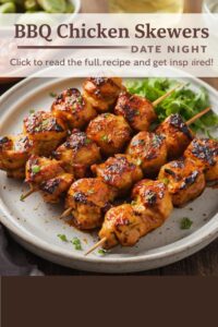 image of bbq chicken skewers,