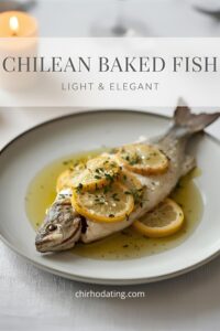 image of chilean baked fish,