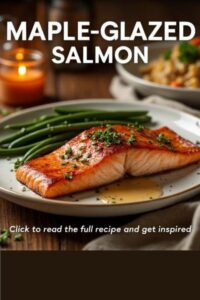 image of maple-glazed salmon,