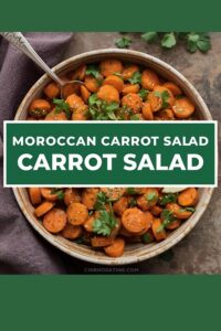 image of moroccan carrot salad,