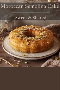 image of moroccan semolina cake (basboursa),