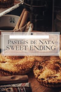 Image of Portuguese custard tarts with cinnamon.
