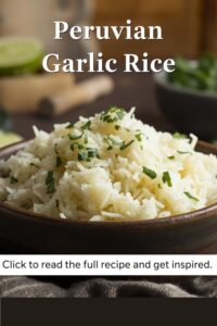 image of peruvian garlic rice,