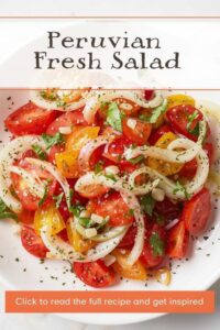 image of a fresh peruvian tomato and onion salad,