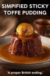 image of sticky toffee pudding,