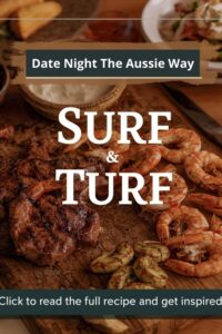 image of surf and turf (Classic Australian cuisine),