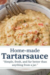 image of home-made tartarsauce,