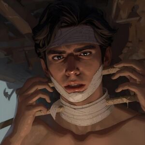 young man trying to change his appearance,