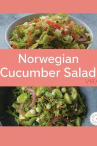 norsk agurksalat, Norwegian cucumber salat,