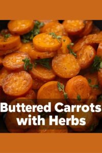 image of buttered carrots with herbs,