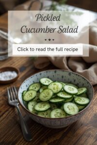 image of pickled cucumber salad,