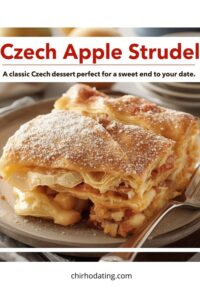 image of apple strudel a classic Central European dessert,
