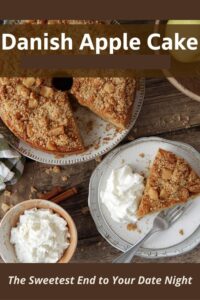 image of Danish apple cake (æblkekage)