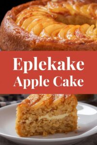 norsk eplekake, Norwegian apple cake,