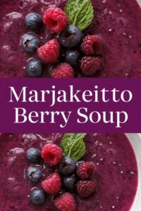 Marjakeitto, Finnish berry soup,