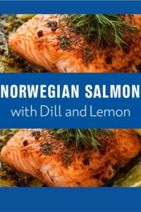 Norwegian salmon with dill and lemon, norsk lax med dill och citron,
