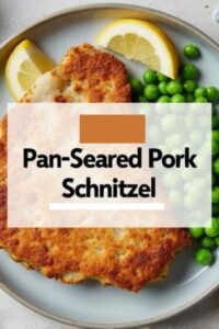 image of pan-seared pork schnitzel,