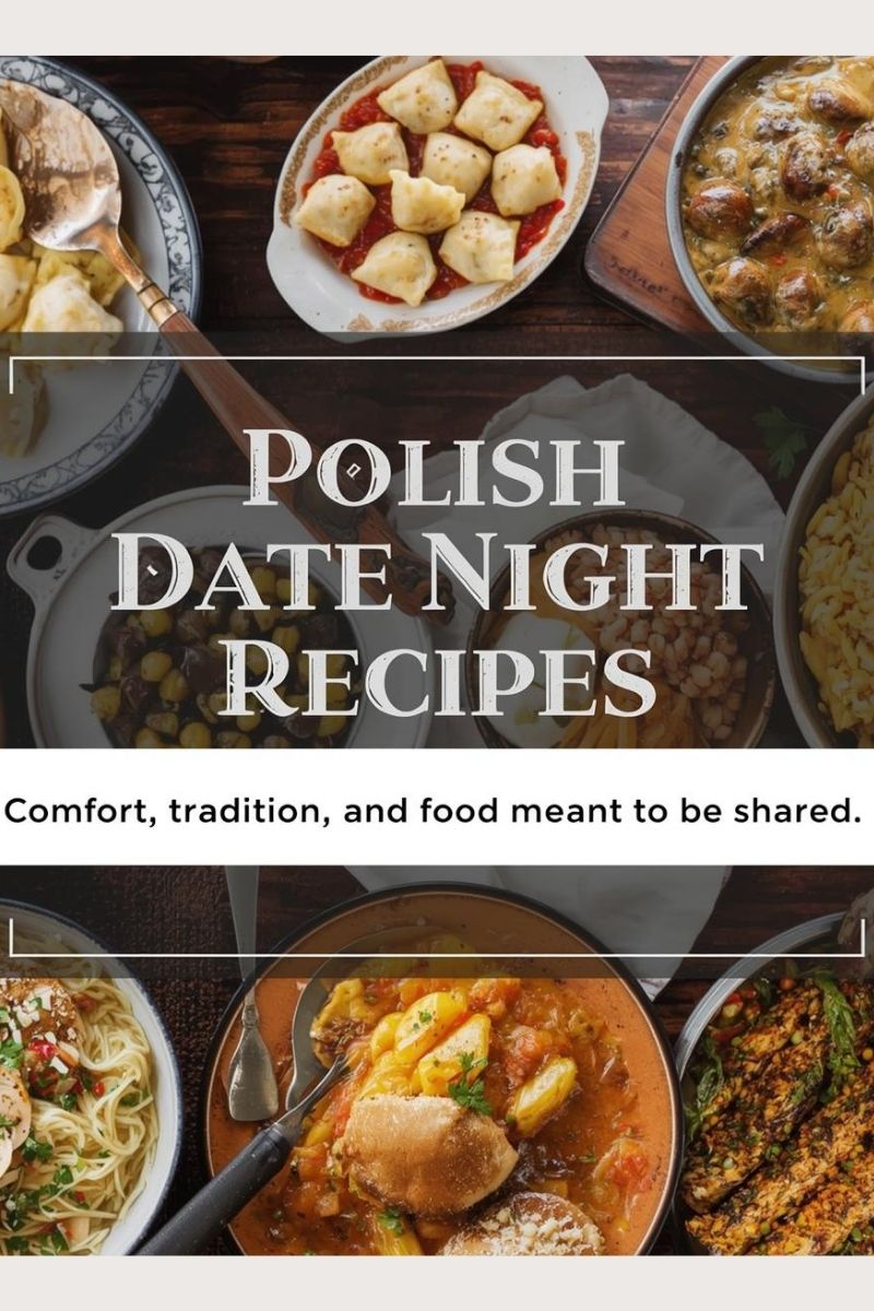Polish date night recipes blog cover,