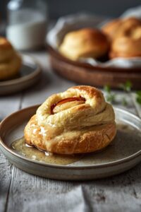 Image of Apple filled yeast buns,