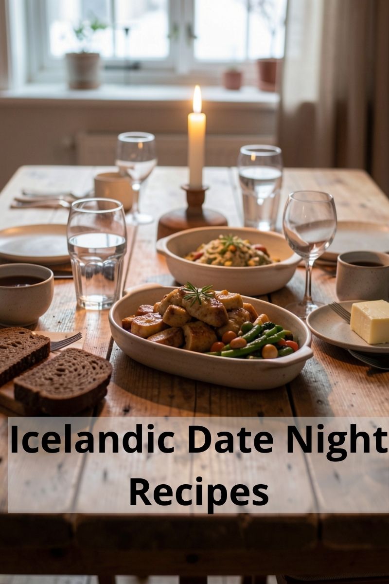 Icelandic date night recipes blog cover,