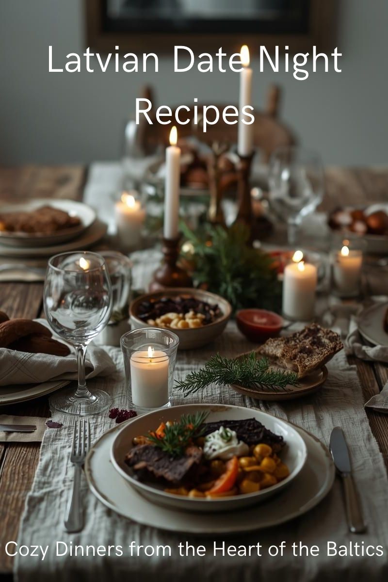 Latvian date night recipes blog cover,