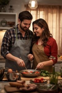 15 Keto Date Night Recipes for Couples Who Want to Stay Healthy Together 2 a couple cooking together,