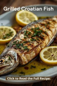 an image of Croatian grilled fish,