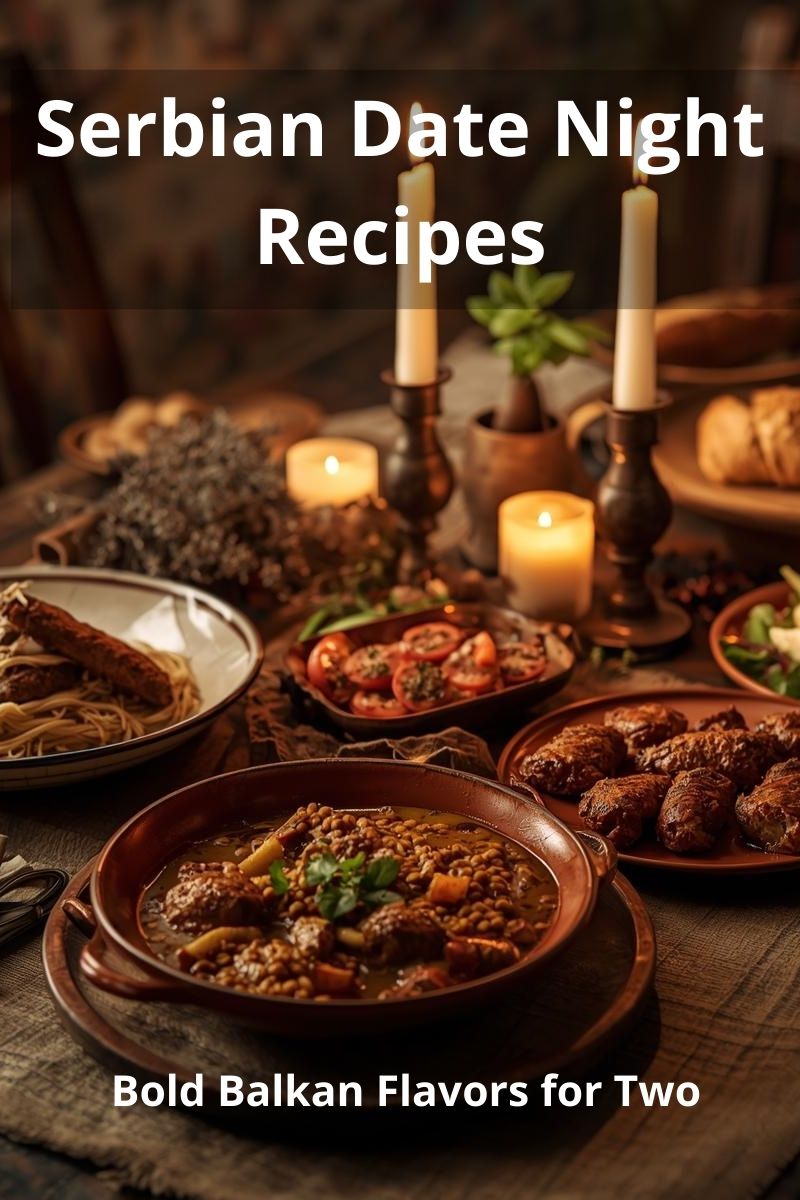 Serbian date night recipes blog cover,