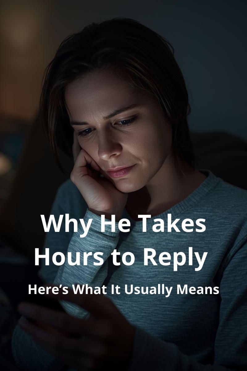 why he takes hours to reply to your texts blog cover,