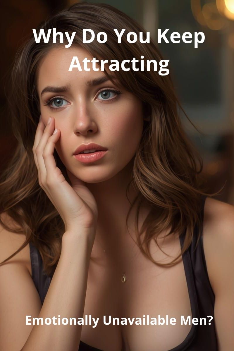blog cover of why do I keep attracting emotionally unavailable men,